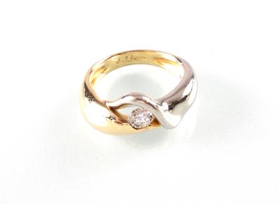 Brillantsolitär (Damen) ring - Umění, starožitnosti a šperky