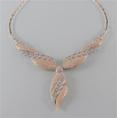 Collier mit Zirkonia - Art, antiques and jewellery