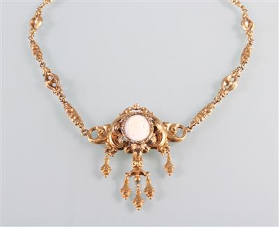 Collier mit Muschelkamee - Arte, antiquariato e gioielli