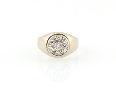 Brillantring zus. 0,54 ct - Art, antiques and jewellery