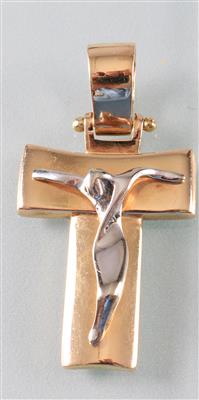 Kreuzanhänger mit Christuskorpus - Arte, antiquariato e gioielli