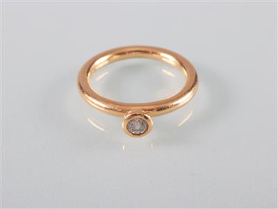 Brillant Solitärring ca.0,15 ct - Arte, antiquariato e gioielli