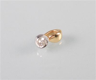 Brillantsolitäranhänger ca.0,25 ct - Kunst, Antiquitäten und Schmuck