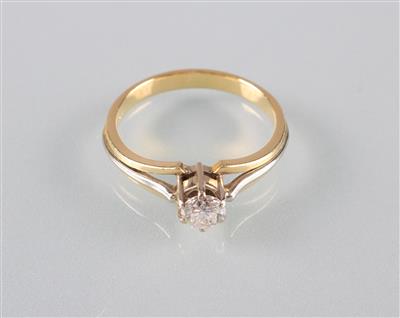 Brillantsolitärring ca.0,45 ct - Kunst, Antiquitäten und Schmuck