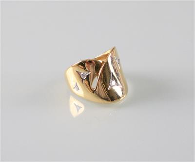 Brillantring zus. ca.0,20 ct - Umění, starožitnosti, šperky