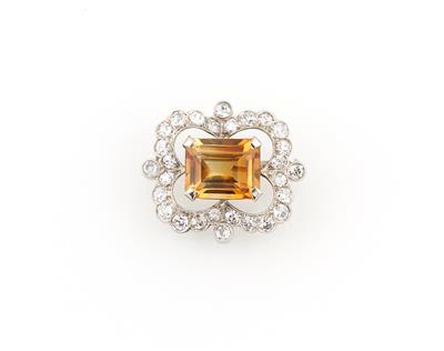 Diamantbrosche zus. ca. 1,60 ct - Kunst, Antiquitäten und Schmuck