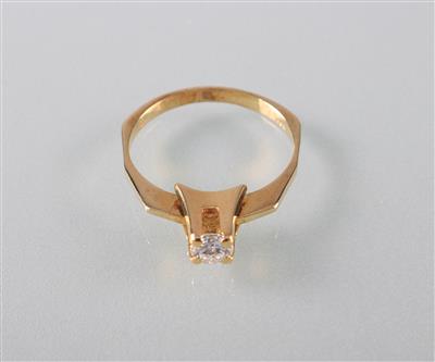 Brillant Solitärring ca. 0,30 ct - Umění, starožitnosti, šperky