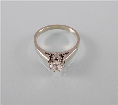 Diamant Solitärring ca. 0,50 ct - Kunst, Antiquitäten und Schmuck