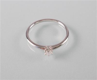 Brillant Solitärring ca. 0,10 ct - Antiques, art and jewellery