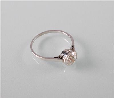 Diamant Solitärring ca. 1 ct - Umění, starožitnosti, šperky