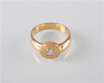 Brillantsolitärring ca.0,59 ct - Umění, starožitnosti, šperky