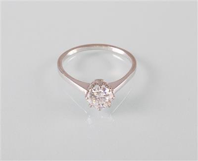 Brillantsolitärring ca. 1,40 ct - Antiques, art and jewellery