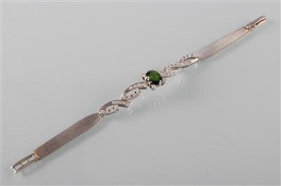 Turmalin Brillant Armband zus. ca.1 ct - Antiques, art and jewellery