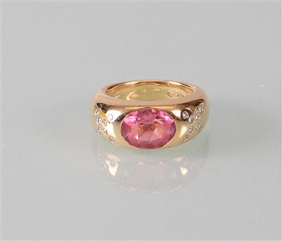 Schmuckstein Brillantring zus. ca.0,16 ct - Antiques, art and jewellery