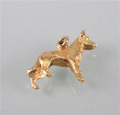 Anhänger "Schäferhund" - Antiques, art and jewellery