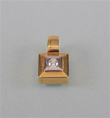 Brillant Anhänger 0,26 ct - Kunst, Antiquitäten und Schmuck