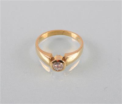 Brillant Solitärring ca. 0,30 ct - Umění, starožitnosti, šperky