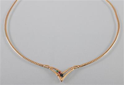 Collier mit Farbsteinen - Arte, antiquariato e gioielli