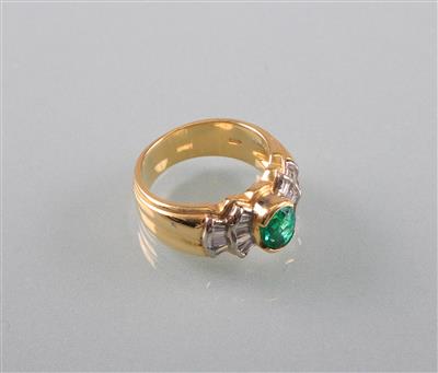 Smaragd Diamantring - Arte, antiquariato e gioielli