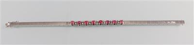 Rubin Diamantarmband zus. ca. 0,08 ct - Antiques, art and jewellery