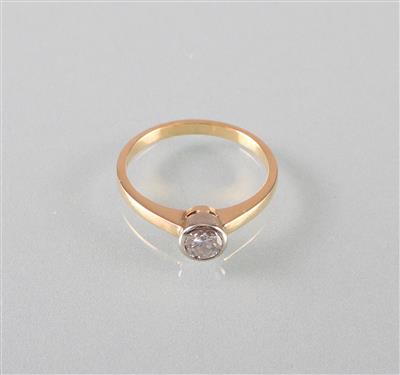 Brillantsolitärring ca.0,35 ct - Arte, antiquariato e gioielli