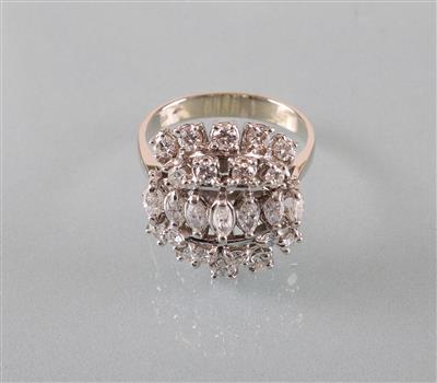 Brillant Diamantring zus. ca. 1,30 ct - Kunst, Antiquitäten und Schmuck