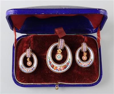 Micromosaik Damenschmuckgarnitur - Arte, antiquariato e gioielli
