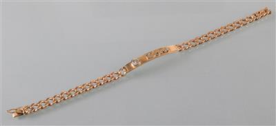 Schildarmband mit Brillant - Arte, antiquariato e gioielli
