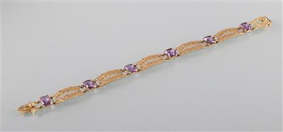 Amethystarmband - Antiques, art and jewellery