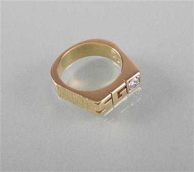 Brillantsolitärring ca.0,20 ct - Umění, starožitnosti, šperky