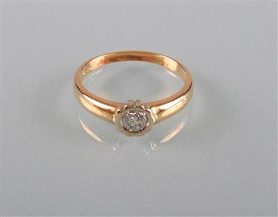 Brillantsolitärring ca.0,30 ct - Antiques, art and jewellery