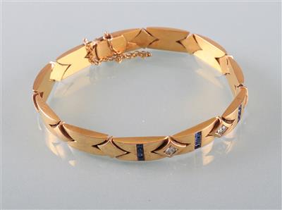 Saphir Diamantarmband - Kunst, Antiquitäten und Schmuck