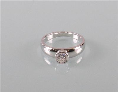 Brillantsolitärring ca. 0,45 ct - Kunst, Antiquitäten und Schmuck