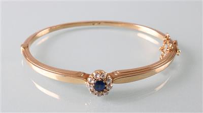Saphir Diamantarmreifen zus. ca. 0,50 ct - Jewellery