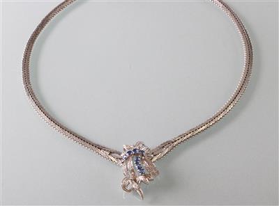 Diamant Saphir Collier - Umění, starožitnosti, šperky