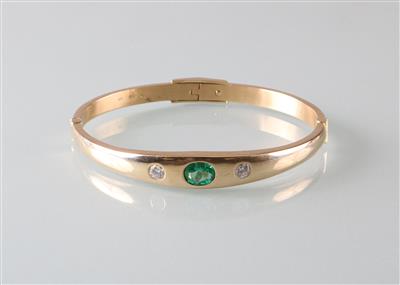 Smaragd Brillantarmreifen - Umění, starožitnosti, šperky