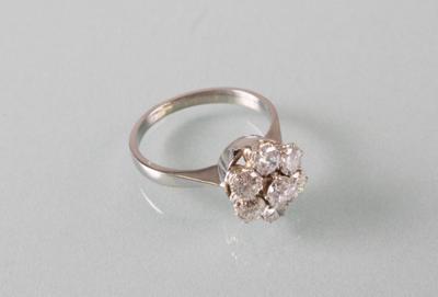 Brillantring zus. ca.1,55 ct - Antiques, art and jewellery