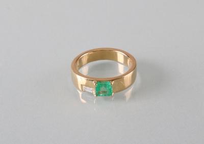 Smaragd Diamantring - Arte, antiquariato e gioielli