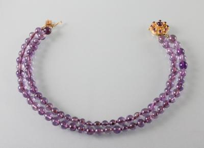 Amethystkropfband im Verlauf - Antiques, art and jewellery