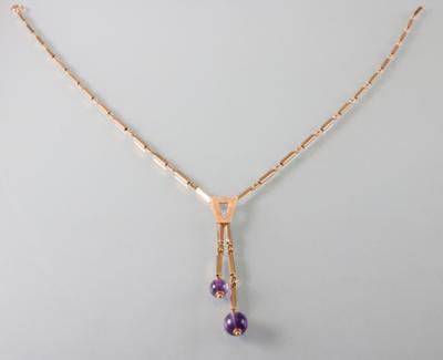 Y-Collier mit Amethysten - Antiques, art and jewellery
