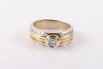 Brillant Ring zus. 0,46 ct (grav.) - Arte, antiquariato e gioielli