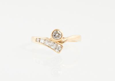 Brillant Diamantring zus. ca. 0,40 ct - Antiques, art and jewellery