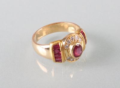 Brillant Rubin Ring - Kunst,Antiquitäten und Schmuck
