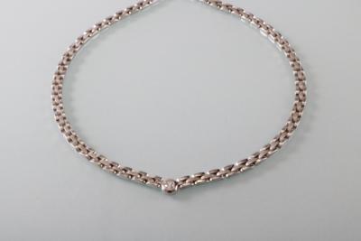 Brillantsolitär Collier ca. 0,30 ct - Arte, antiquariato e gioielli