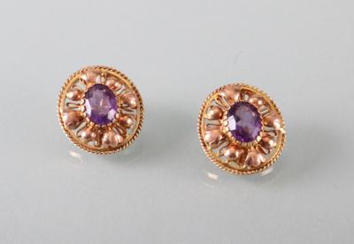 Amethyst Ohrclips - Gioielli, arte e antiquariato