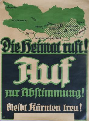 Plakat zur Kärntner Volksabstimmung - Klenoty, umění a starožitnosti