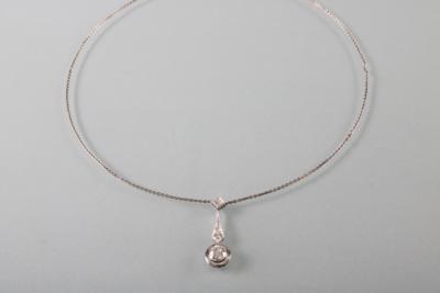 Diamantcollier zus. ca.0,85 ct - Klenoty, umění a starožitnosti