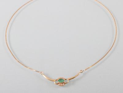 Smaragd Diamantcollier - Kunst,Antiquitäten und Schmuck