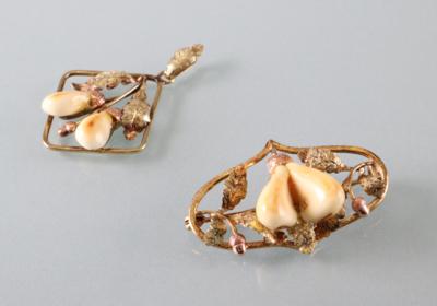 Trachtenschmuckgarnitur mit Grandeln - Art Antiques and Jewelry