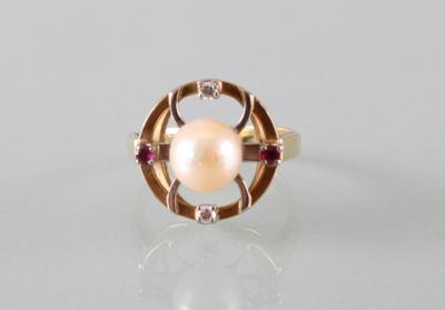 Brillant Rubin Ring - Arte Antiquariato e Gioielli